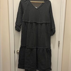 Wonderly Black Midi Dress